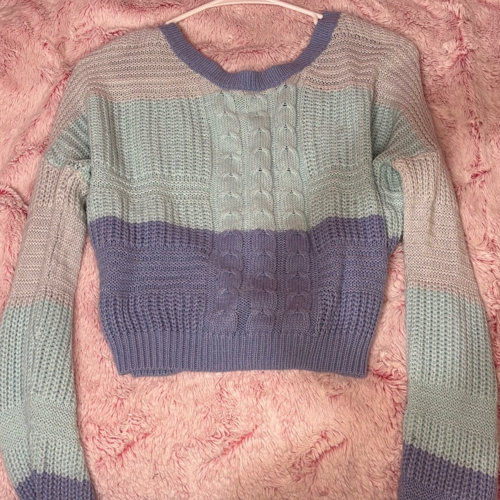 Colorblock Knit Sweater
